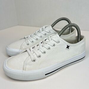 Hurley Ceta Womens Sneakers Casual Canvas Lace Up White Size 6.5M No Box XLNT!